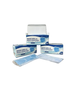 Tapabocas empaque individual caja 50 Unidades